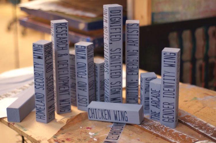 signage for “character profile” group show (2013)