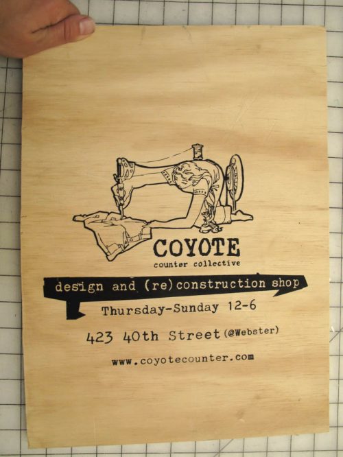 Coyote Counter Collective Sign