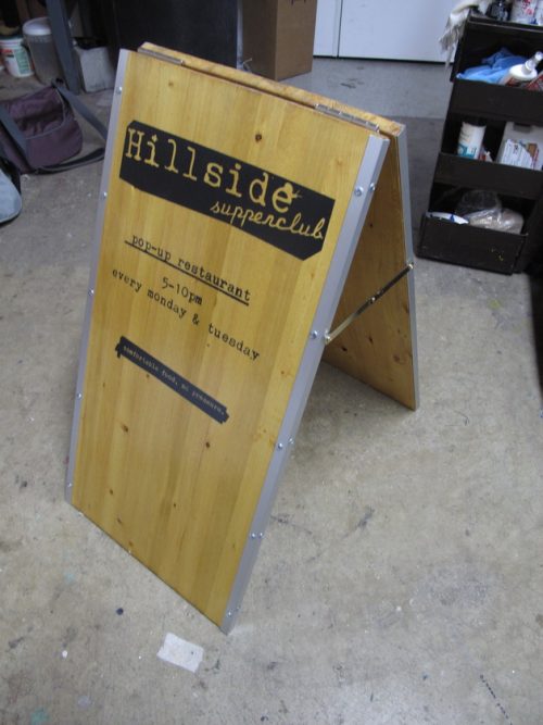 Hillside Sandwich Board