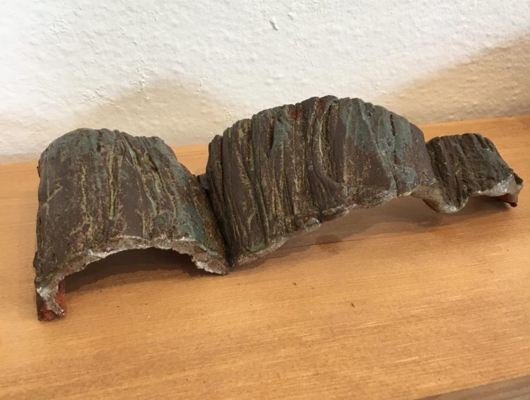 redwood bark (ceramic cast)