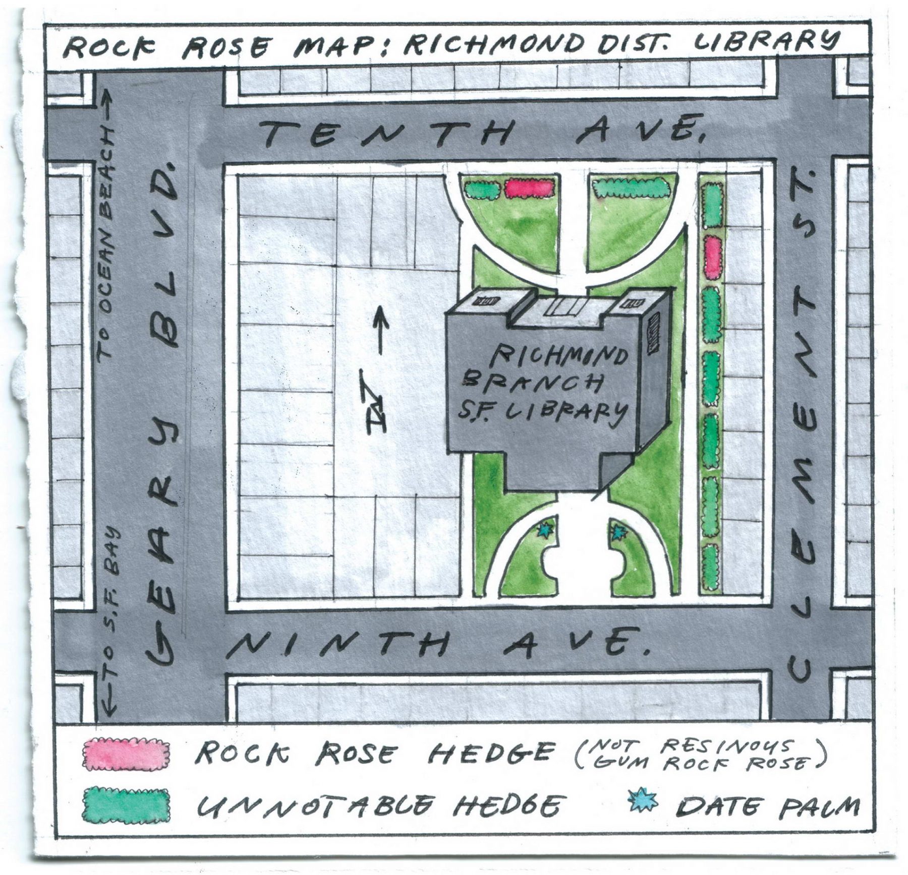 Rock Rose Map: Richmond Branch Library