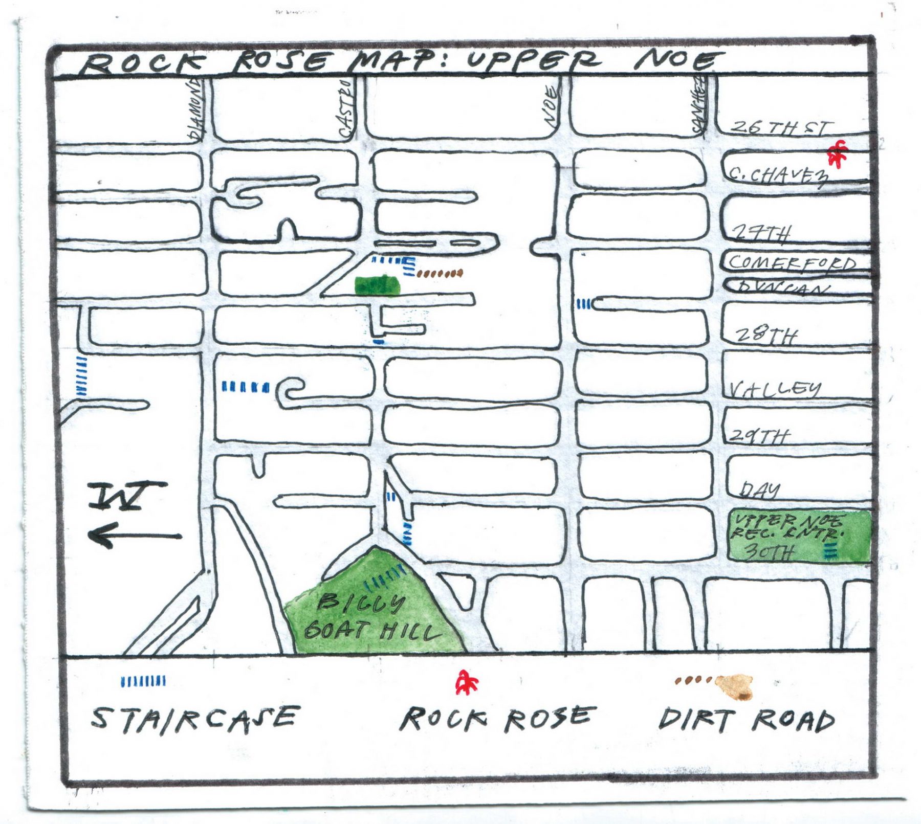 Rock Rose Map: Upper Noe (deceased)